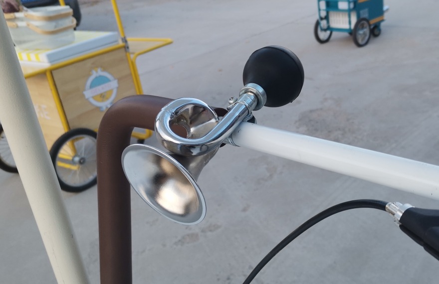 bicycle bell on the ice cream trike